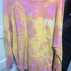 PINK Victoria's Secret Pastel Tie-Dye Sweater